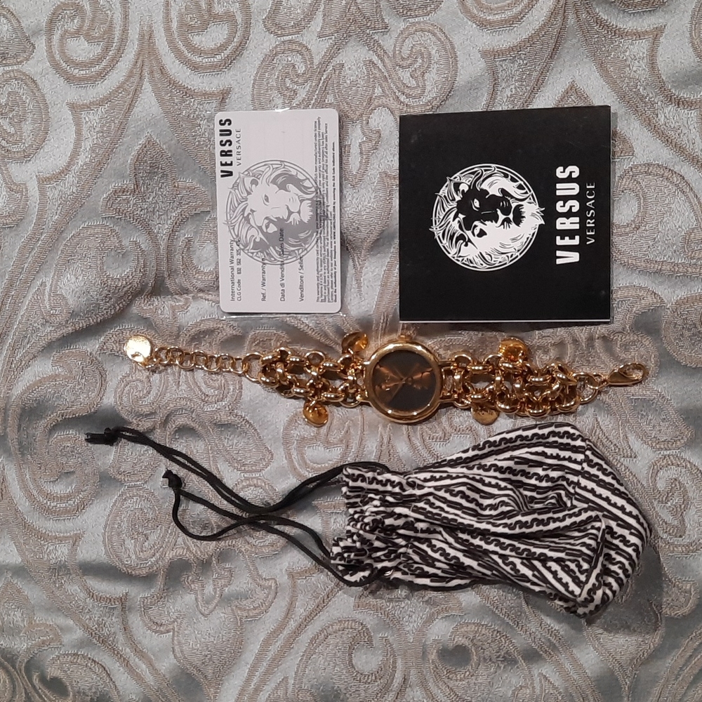 Versus by Versace Adadir Analog Japenese Quartz Gold Women's Watch. SGO050013